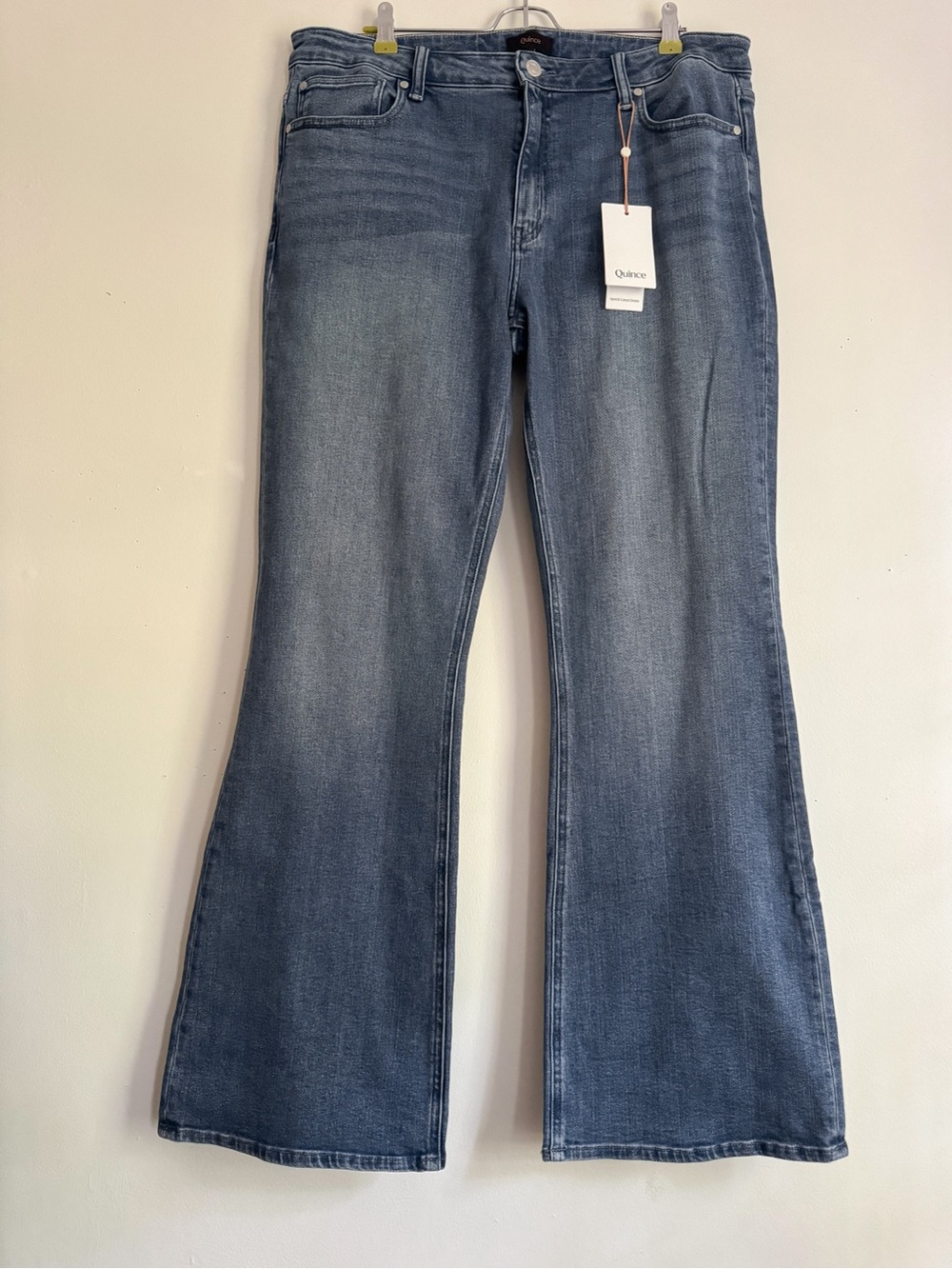 Quince Women's Medium Blue Flare Jeans